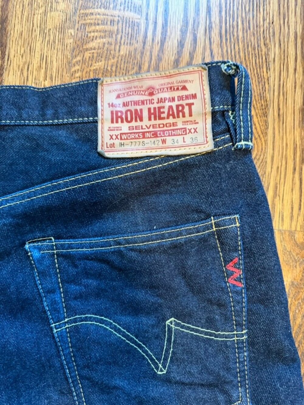 Iron Heart 777S-142 W34 L31 - Picture 4 of 7